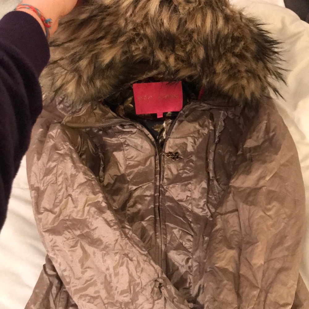 Gold Betsey Johnson Winter Coat